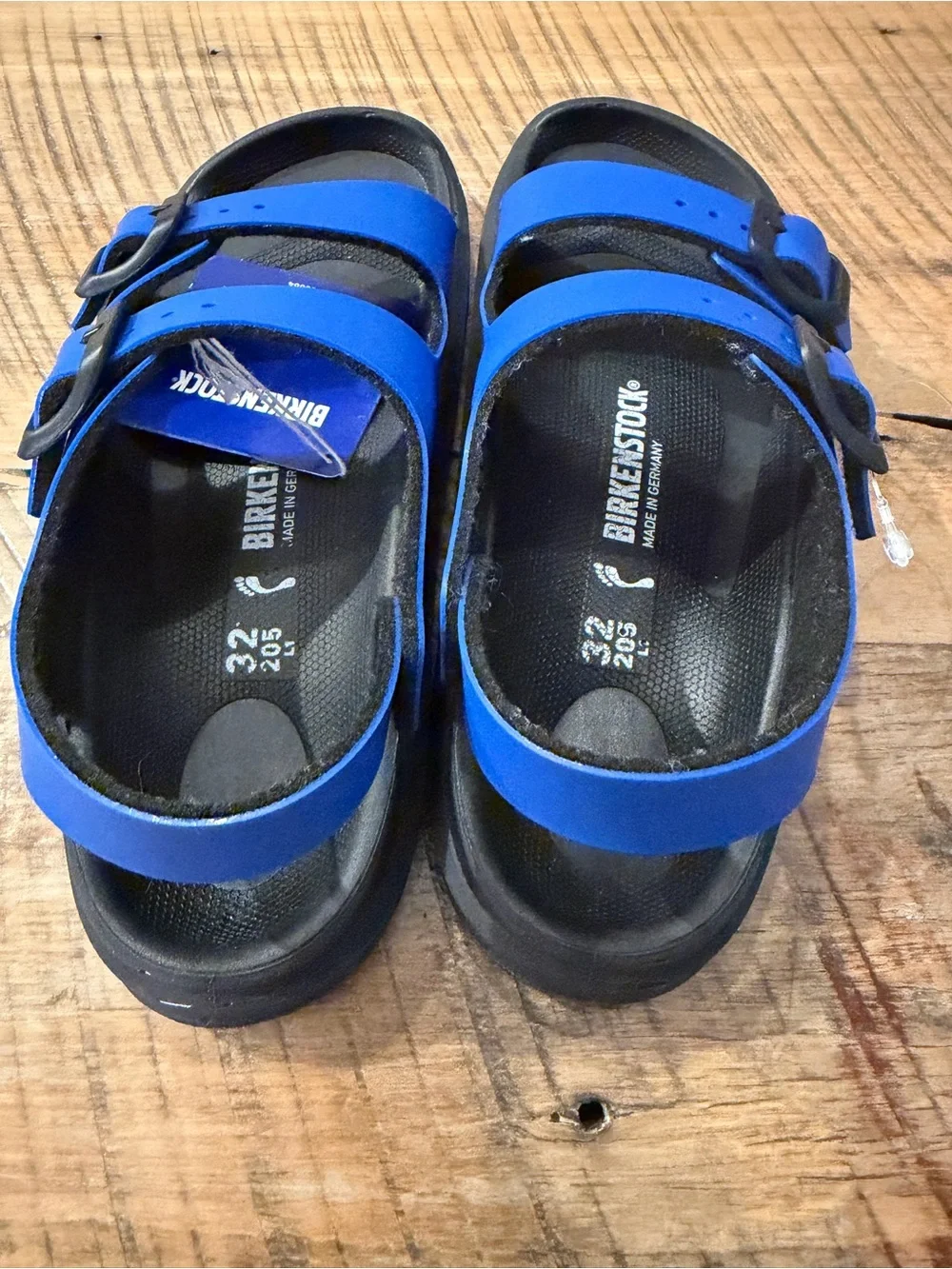 Birkenstock Kids Royal Blue Two-Strap Sandals